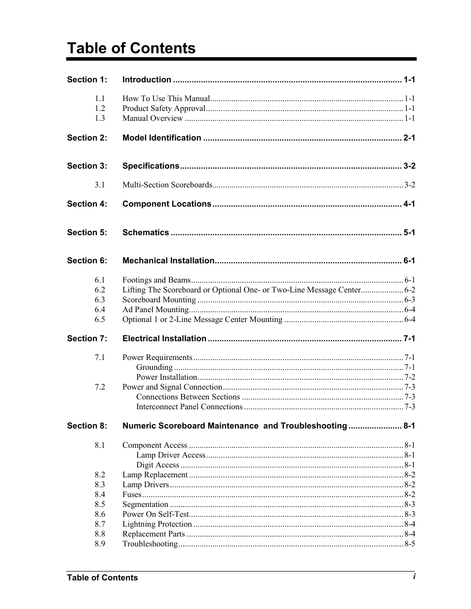 Daktronics BA-1518 User Manual | Page 3 / 152