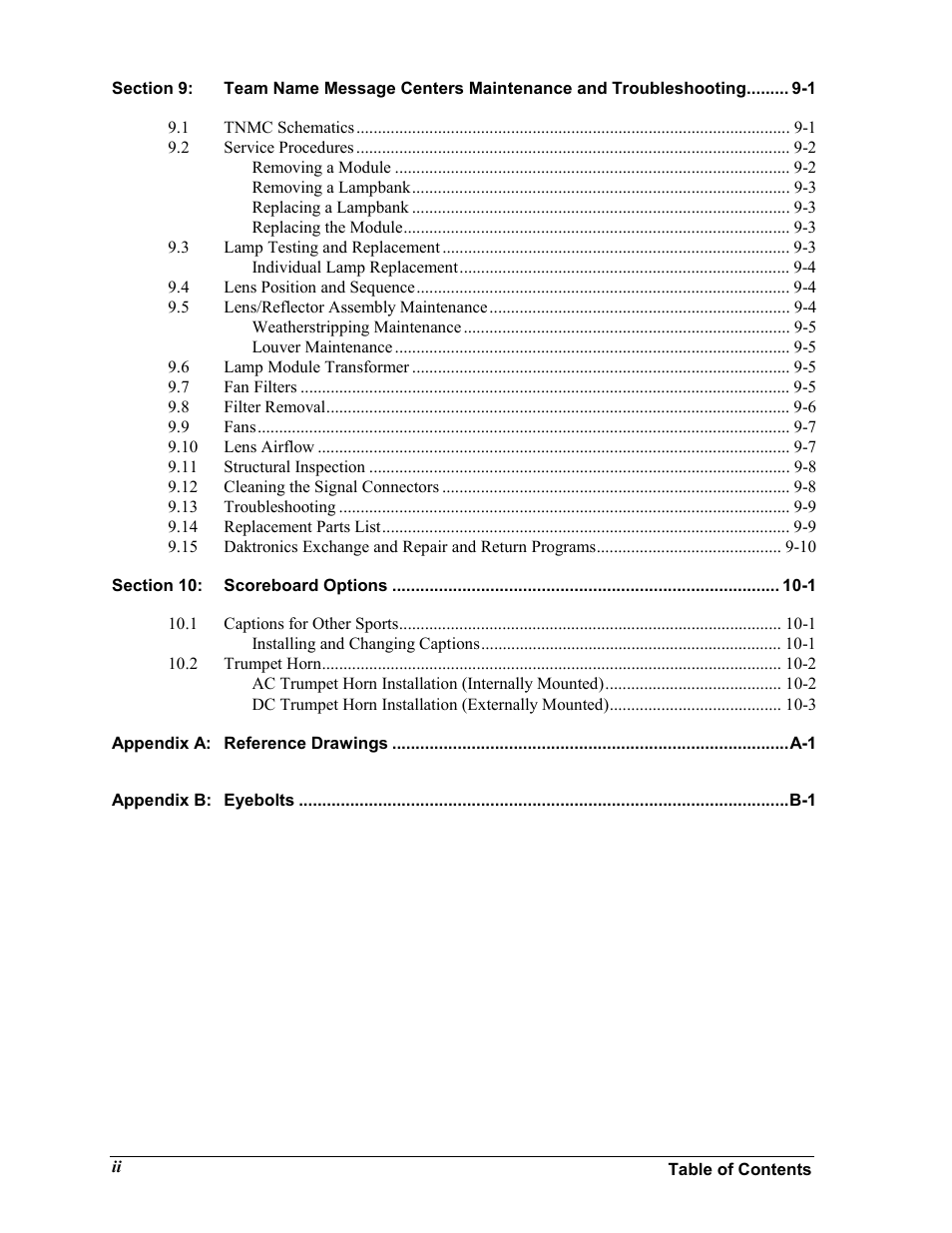 Daktronics BA-1518 User Manual | Page 4 / 152