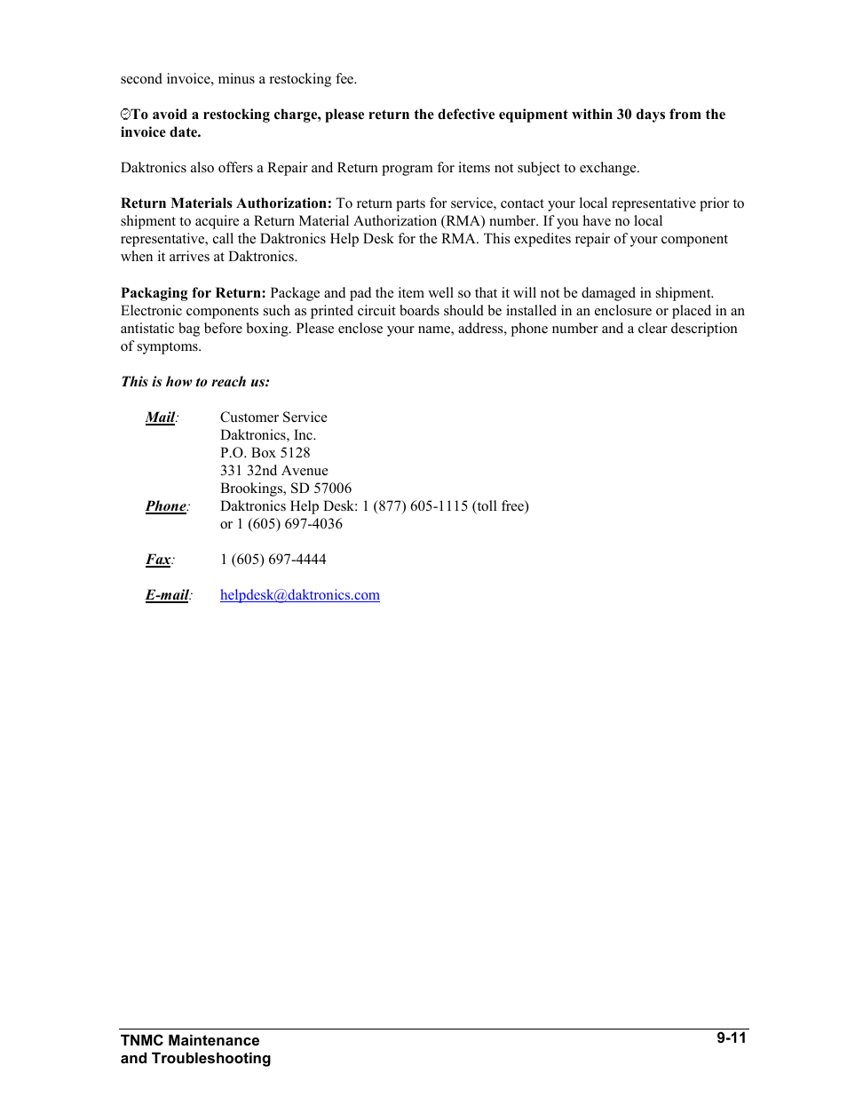 Daktronics BA-1518 User Manual | Page 52 / 152
