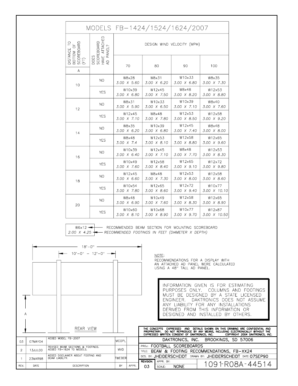 Drawing a-44514 | Daktronics BA-1518 User Manual | Page 66 / 152