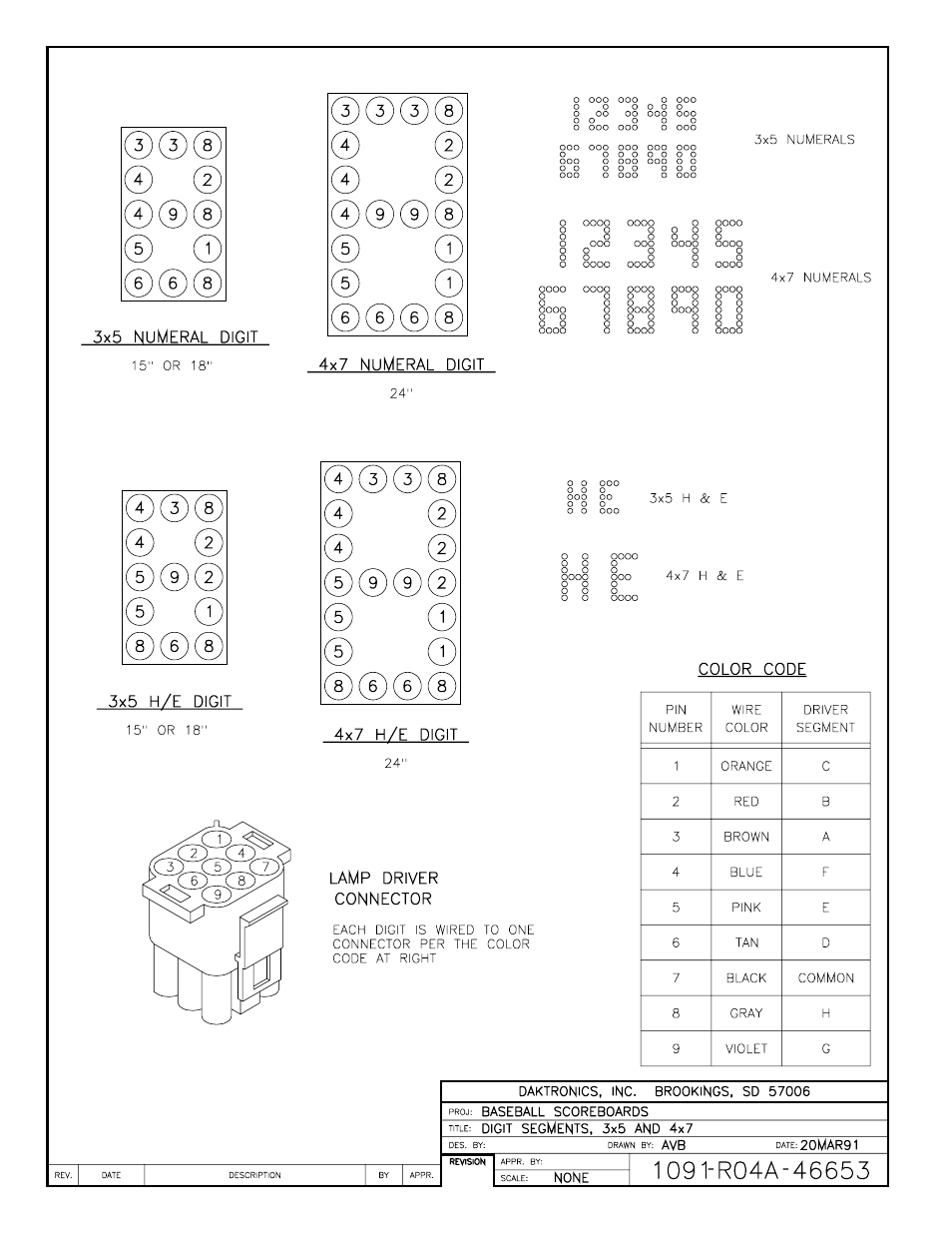 Drawing a-46653 | Daktronics BA-1518 User Manual | Page 72 / 152
