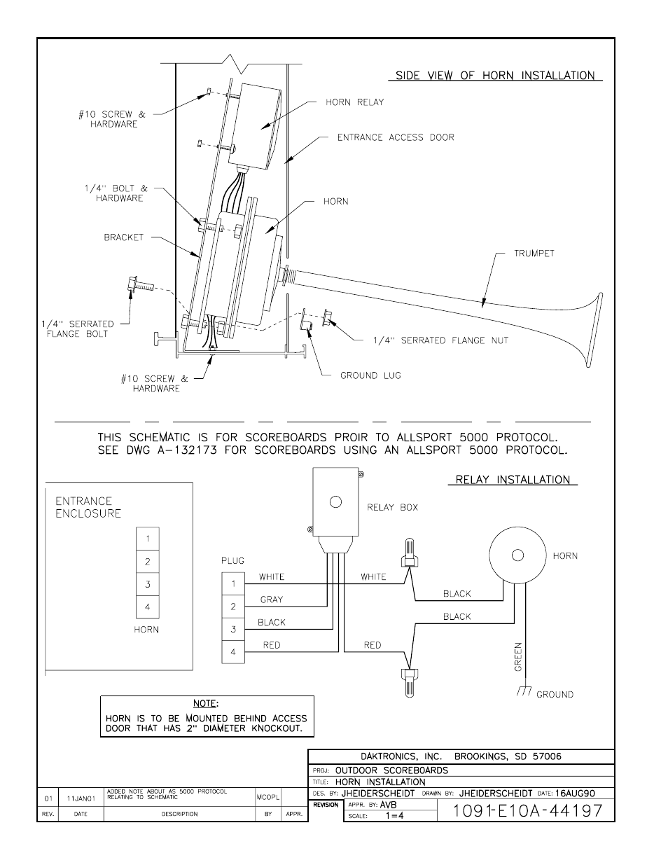 Drawing a-44197 | Daktronics BA-515 User Manual | Page 56 / 144