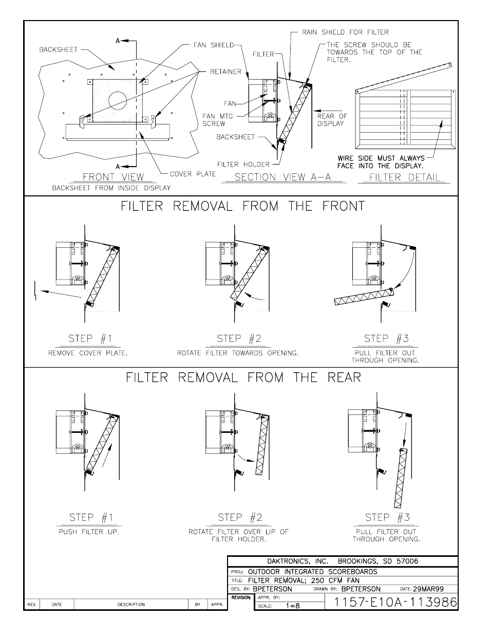 Drawing a-113986 | Daktronics BA-515 User Manual | Page 82 / 144