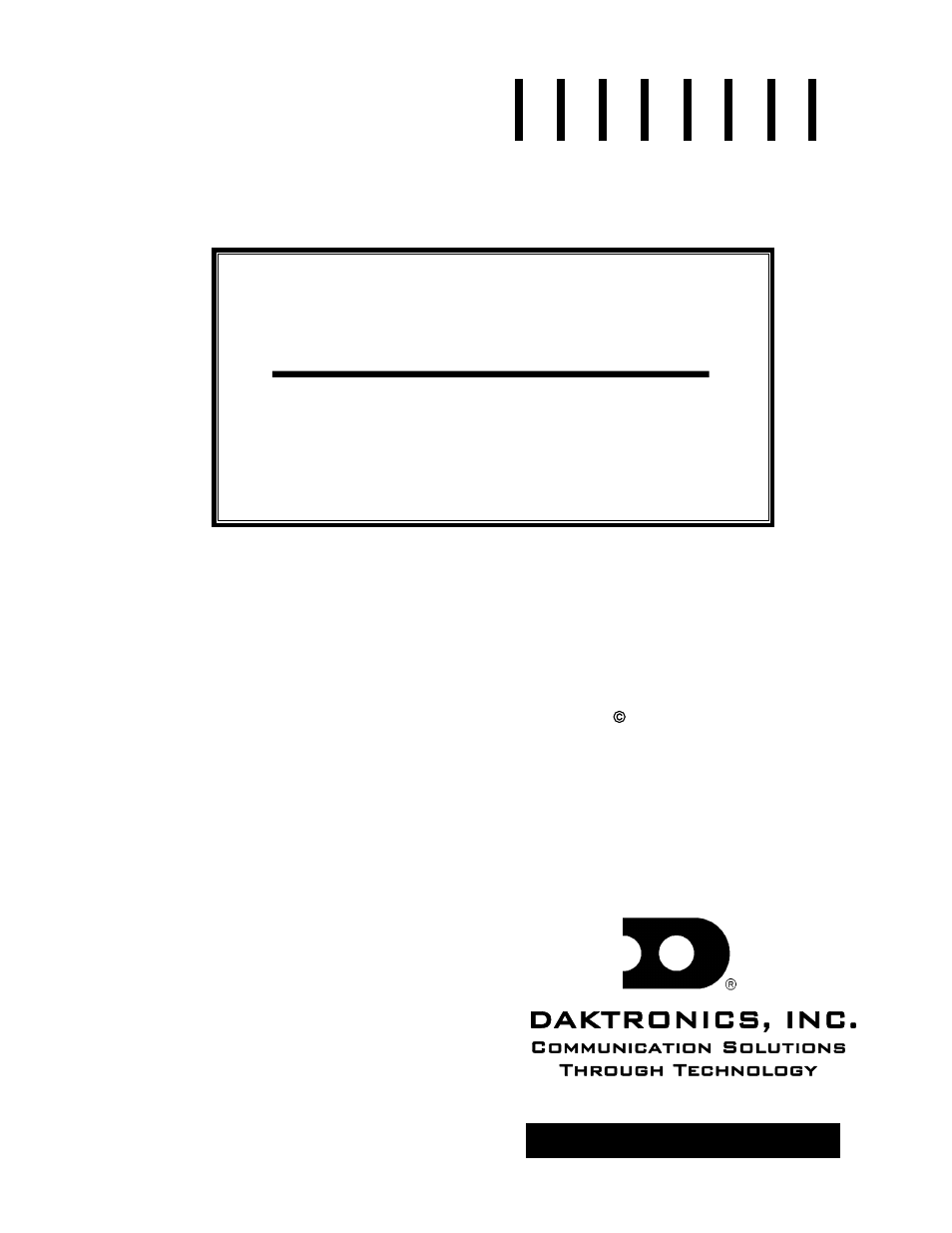 Daktronics CH-1024H User Manual | 26 pages