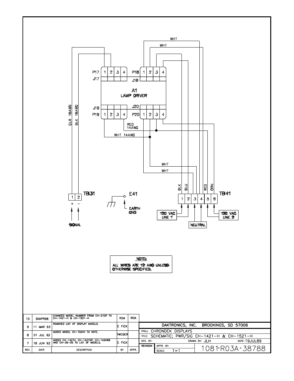 Daktronics CH-1024H User Manual | Page 26 / 26
