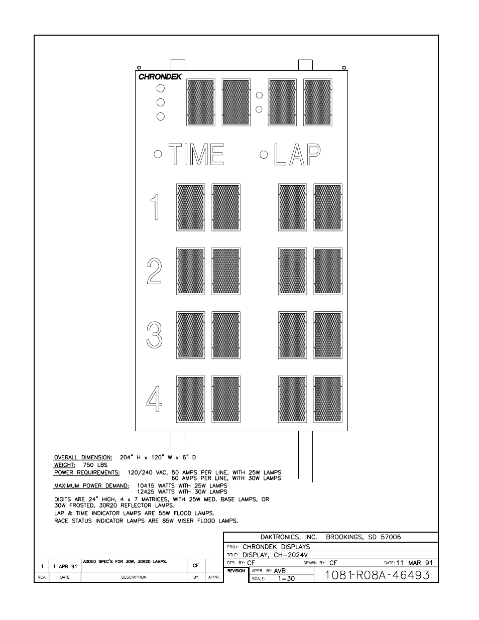 Daktronics CH-2024V User Manual | Page 6 / 26