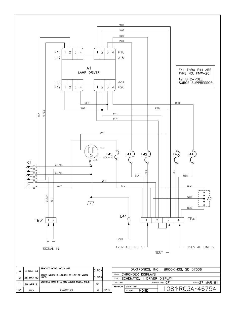 Daktronics CH-836H User Manual | Page 26 / 26