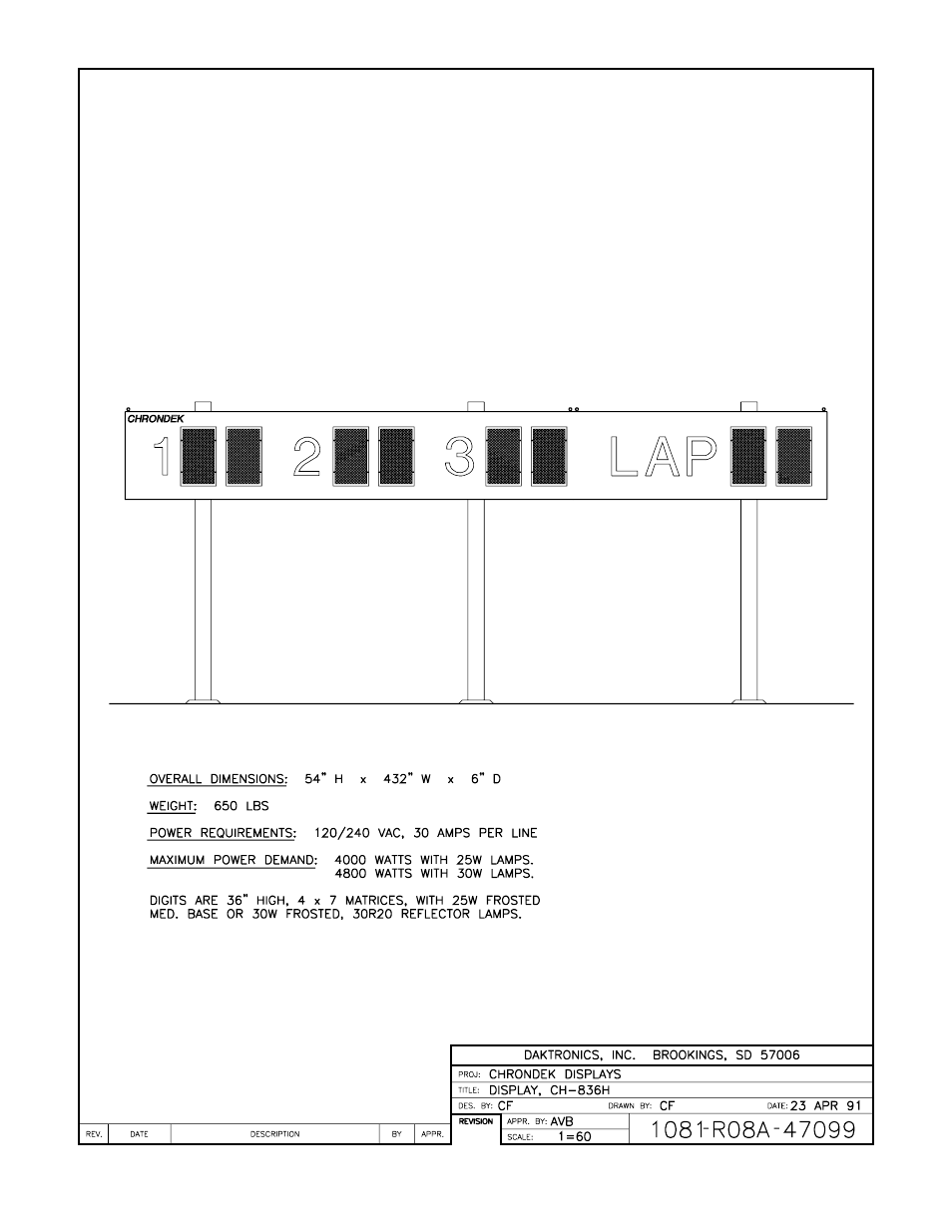 Daktronics CH-836H User Manual | Page 6 / 26