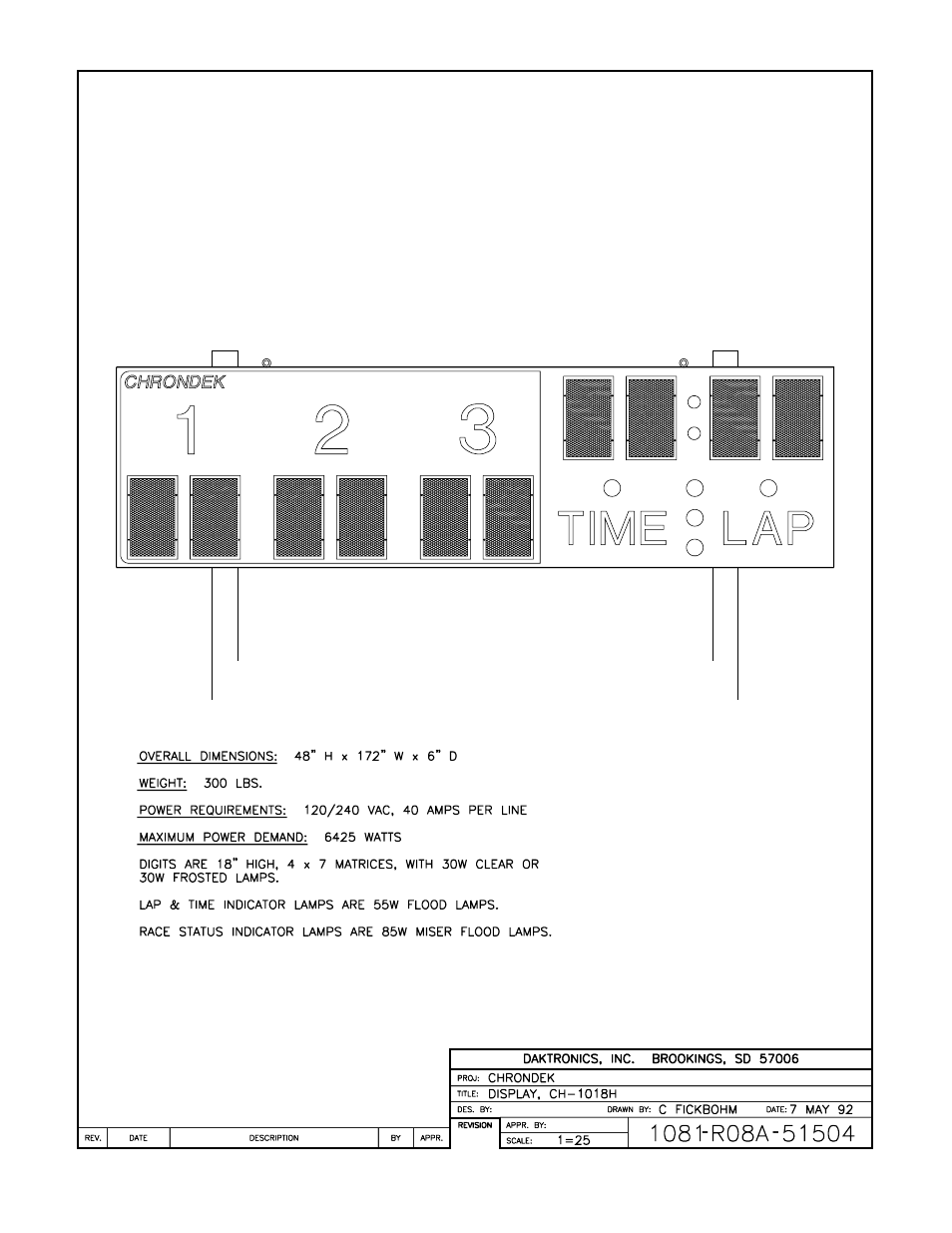 Daktronics CH-1018H User Manual | Page 6 / 26