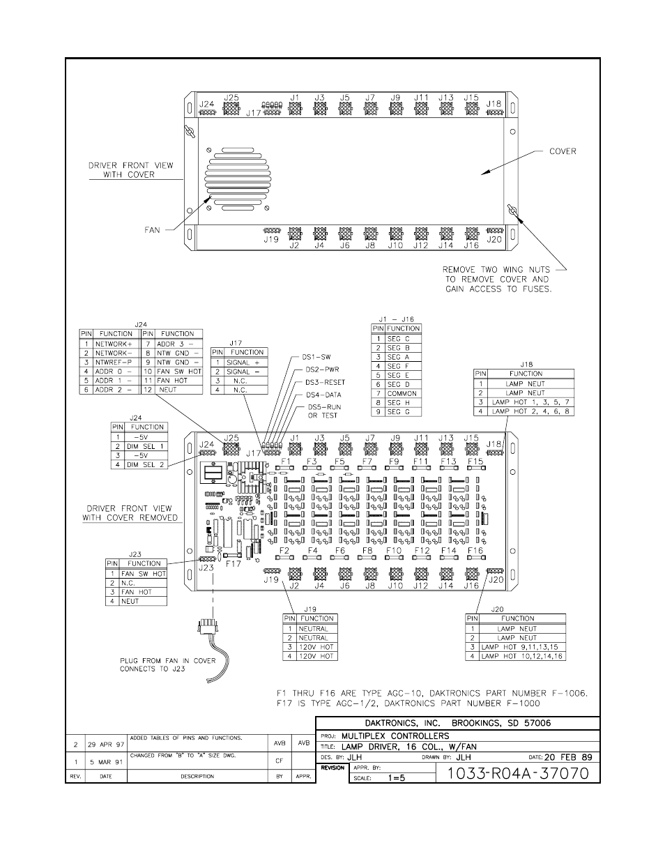 Daktronics CH-1018V User Manual | Page 24 / 26