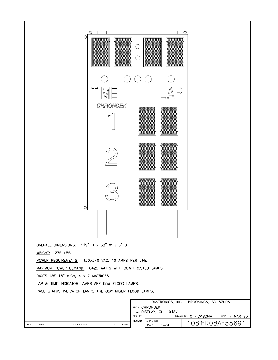 Daktronics CH-1018V User Manual | Page 6 / 26