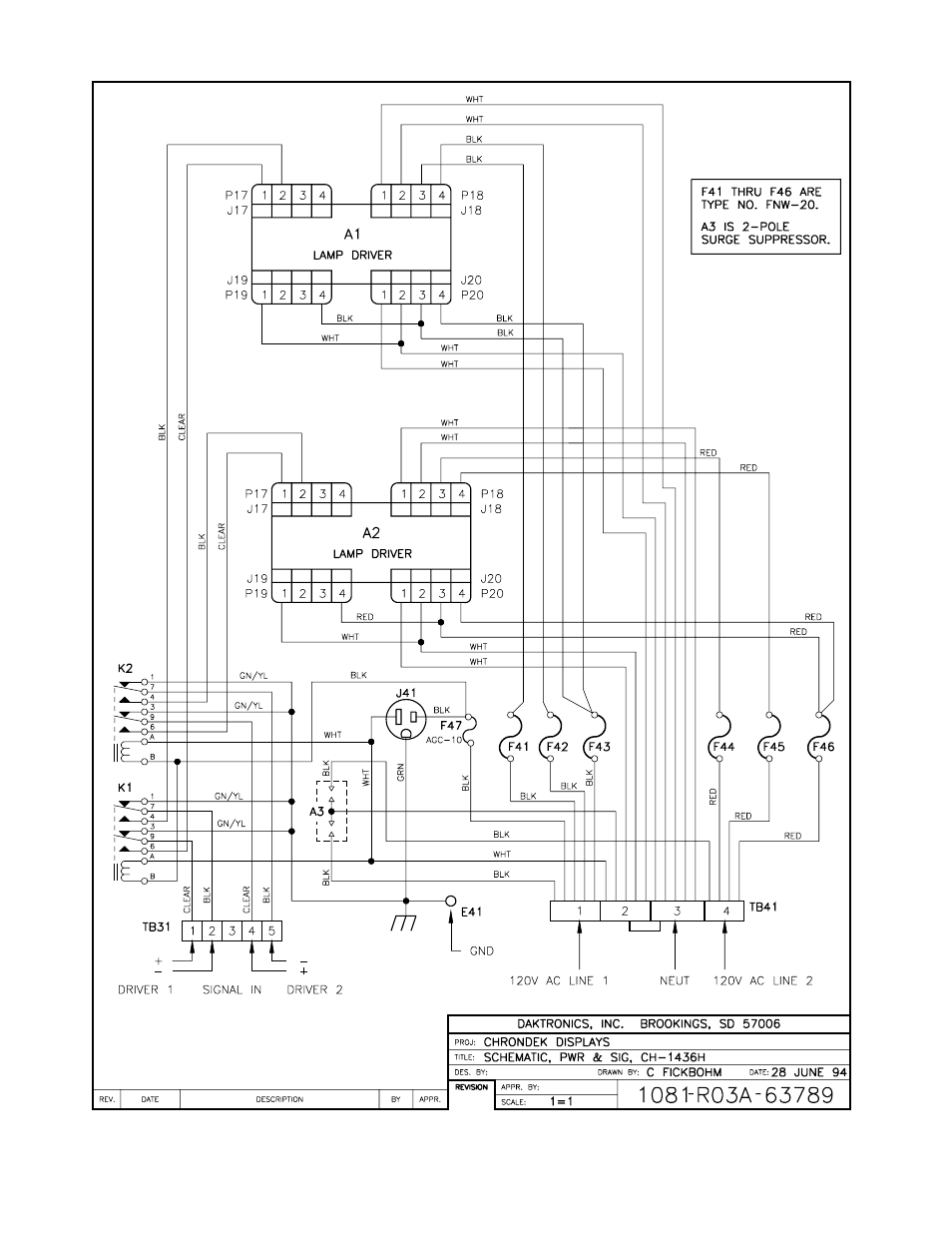 Daktronics CH-1436H User Manual | Page 26 / 26