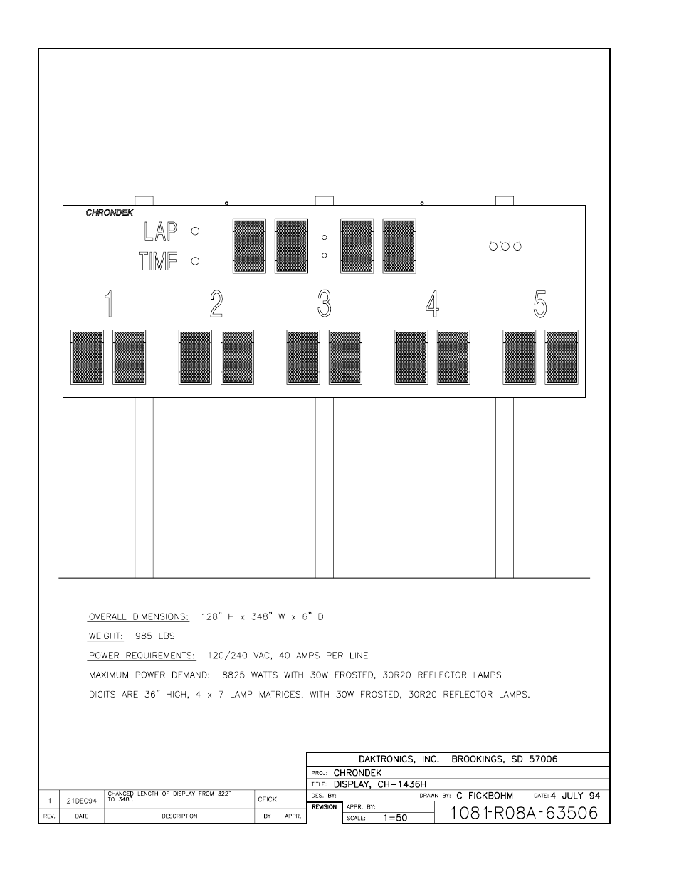 Daktronics CH-1436H User Manual | Page 6 / 26