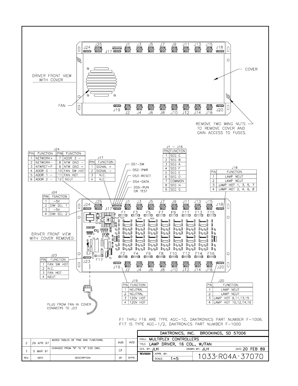 Daktronics CH-1036V User Manual | Page 22 / 24