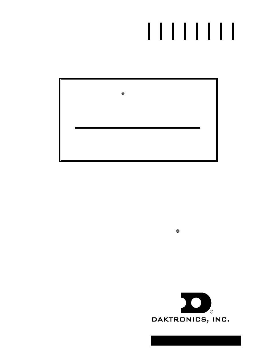Daktronics AB-1010 User Manual | 38 pages