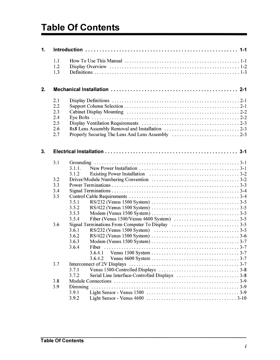 Daktronics AB-1500-1.5,2.5 User Manual | Page 3 / 85