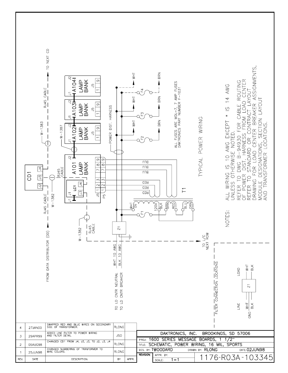 Daktronics AB-1600-1.5,2.5 User Manual | Page 80 / 141