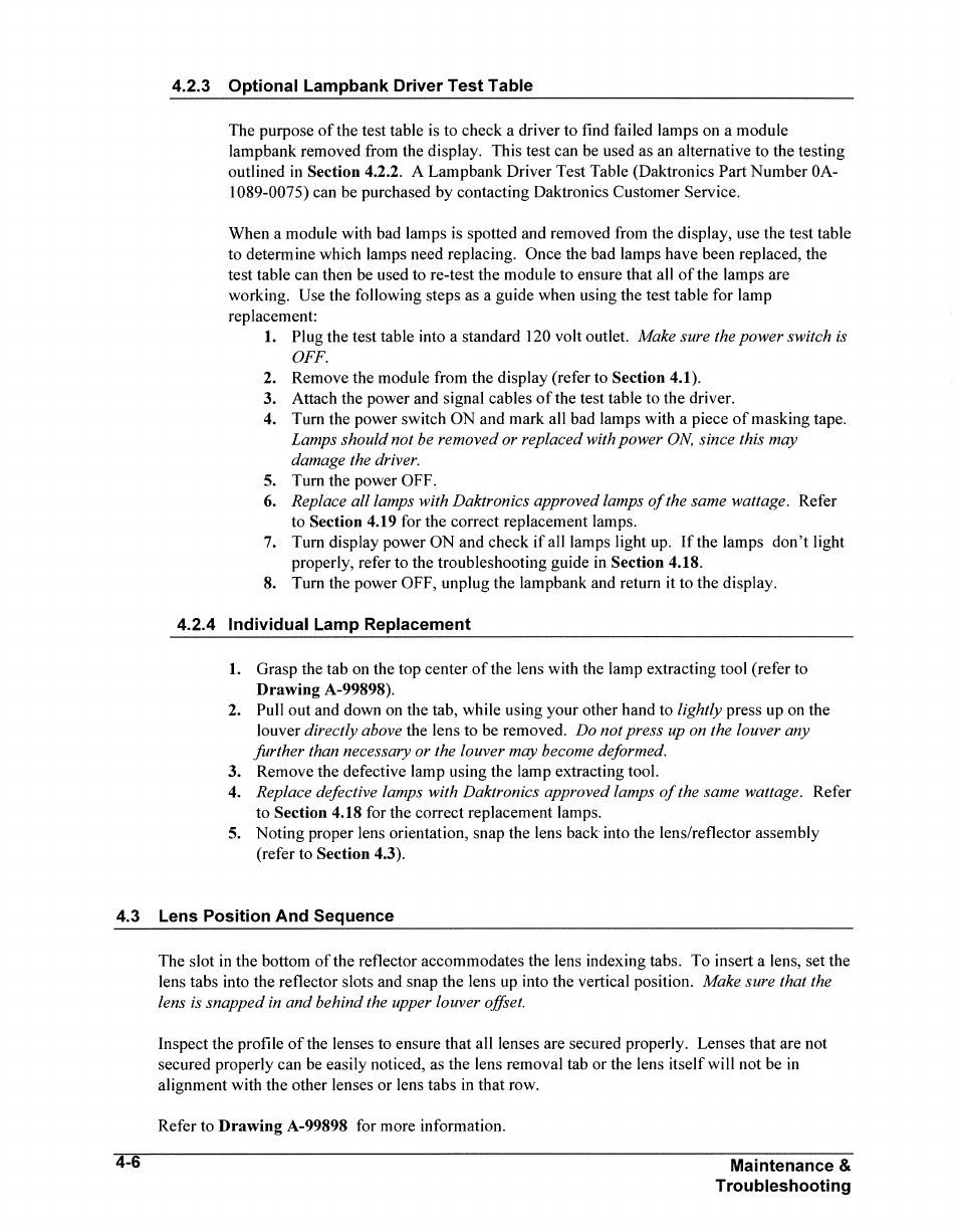 Daktronics AB-1600-1.5,2.5 User Manual | Page 46 / 105
