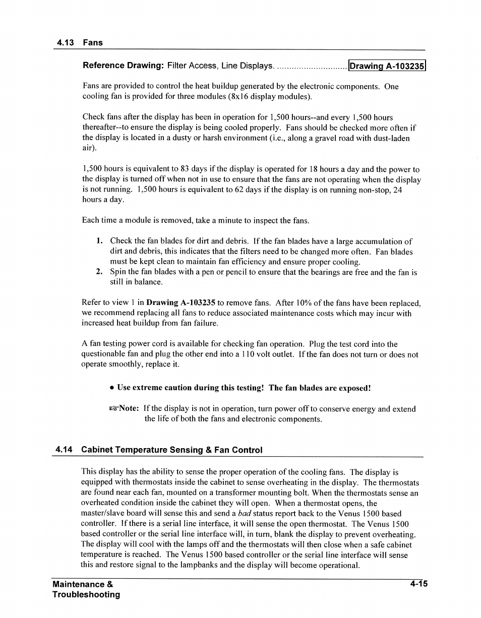 Daktronics AB-1600-1.5,2.5 User Manual | Page 55 / 105