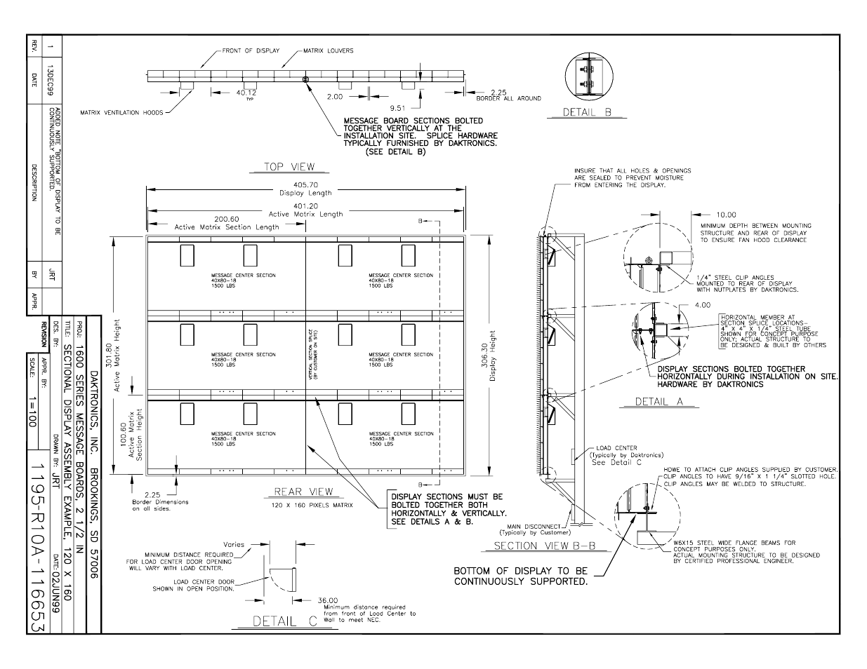 Daktronics AB-1600-1.5,2.5 User Manual | Page 84 / 90