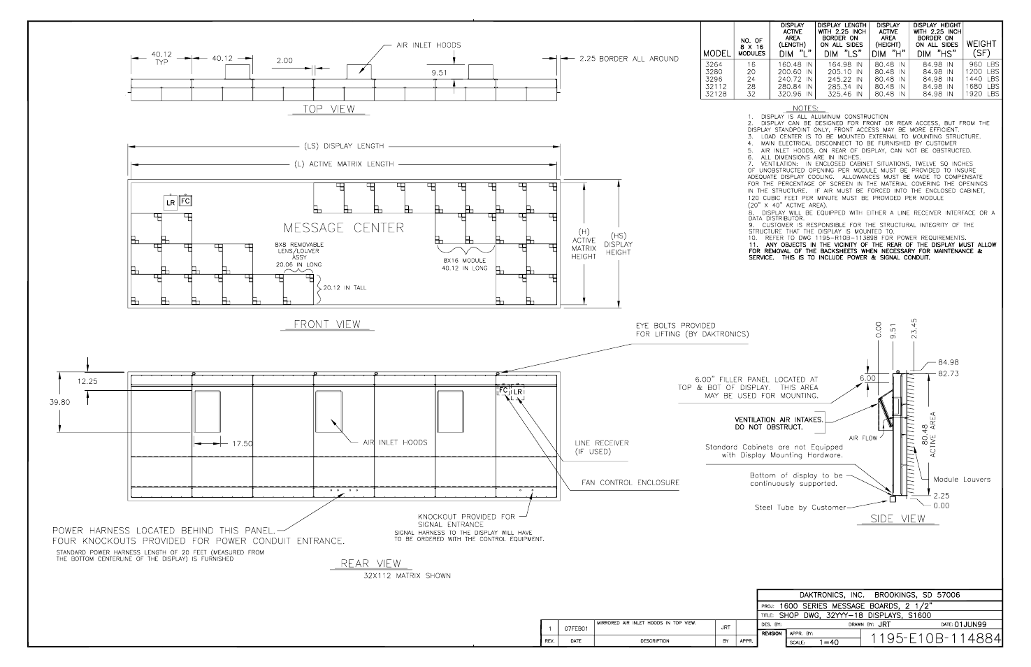 Daktronics AB-1600-1.5,2.5 User Manual | Page 89 / 90