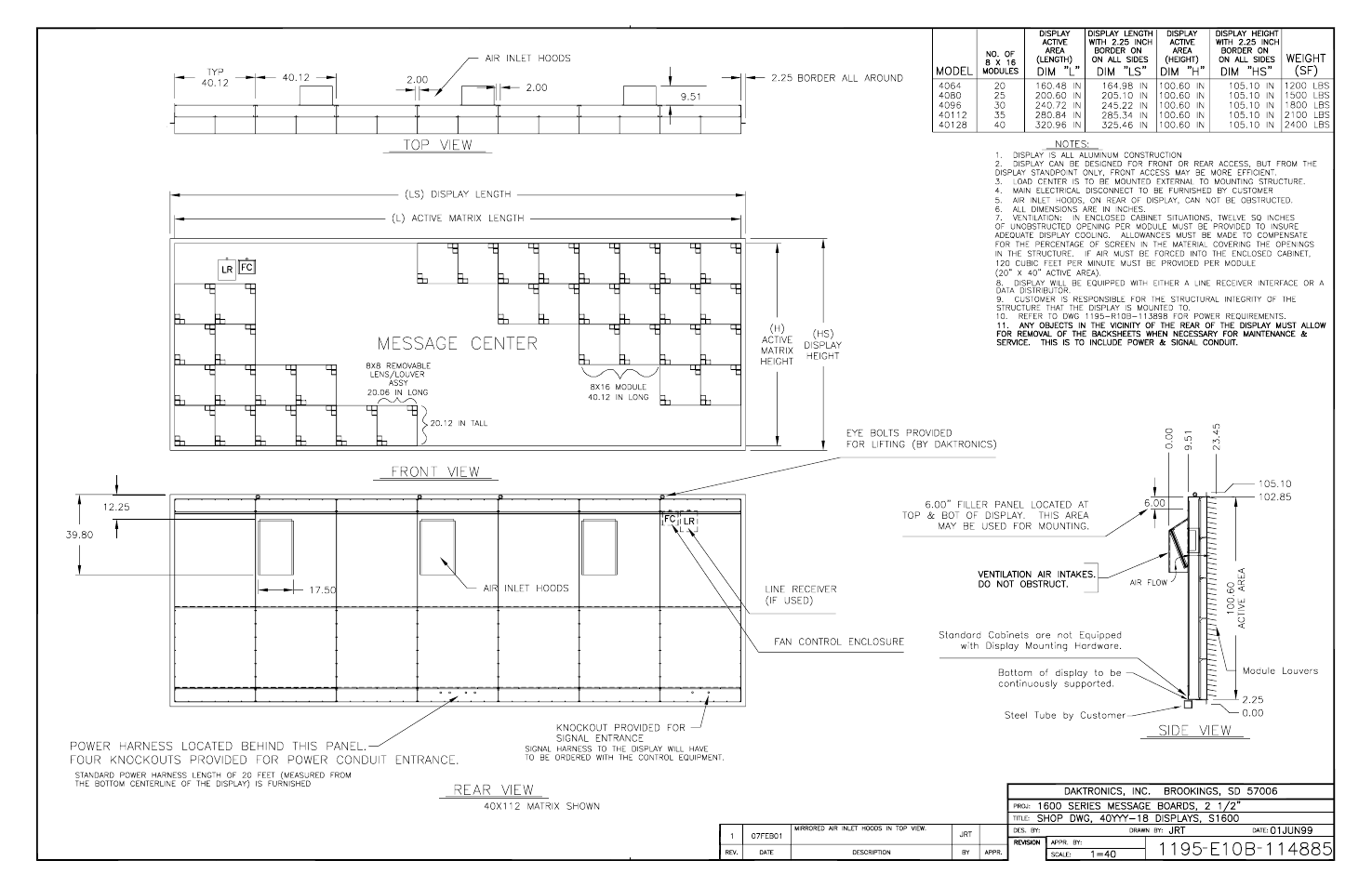 Daktronics AB-1600-1.5,2.5 User Manual | Page 90 / 90