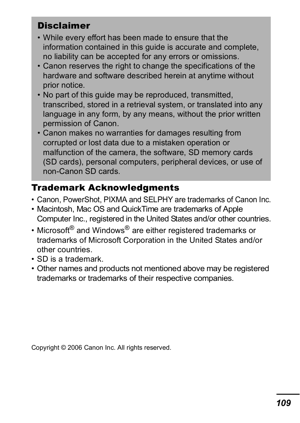 Canon A420 User Manual | Page 111 / 115