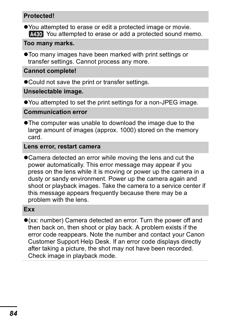 Canon A420 User Manual | Page 86 / 115
