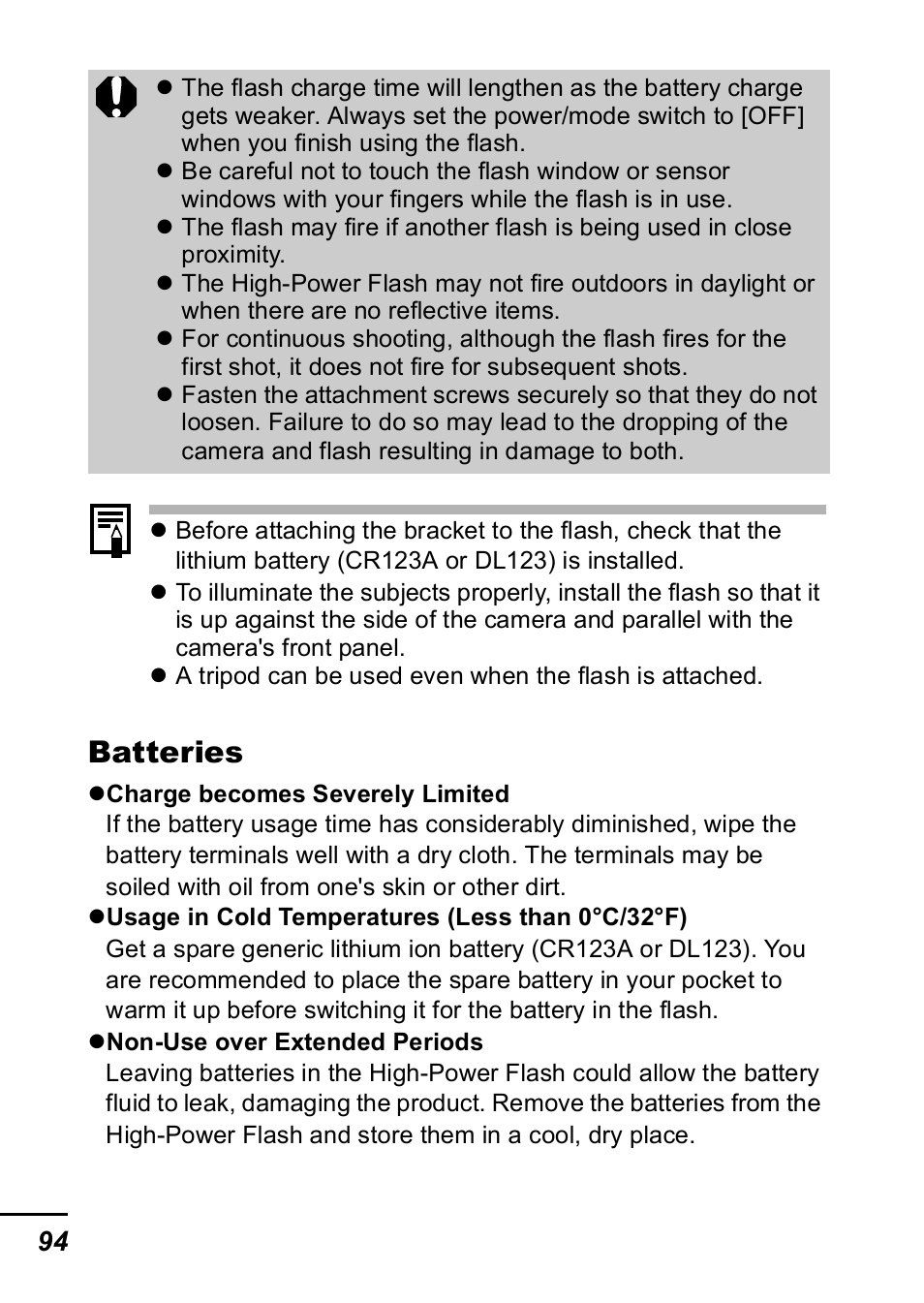 Batteries | Canon A420 User Manual | Page 96 / 115