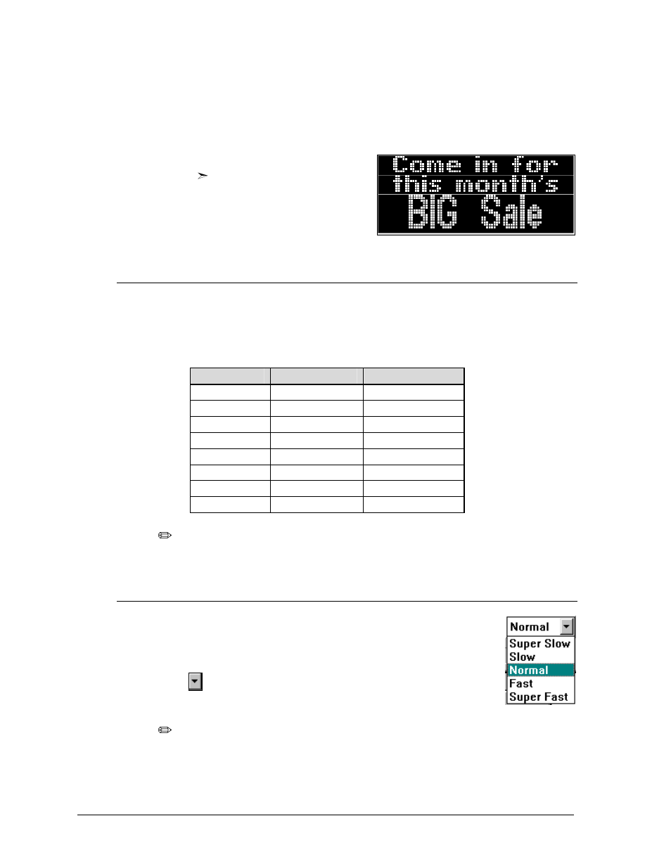 Entry effects -6, Effect rate -6 | Daktronics Venus 1500 Ver 1.x User Manual | Page 33 / 76