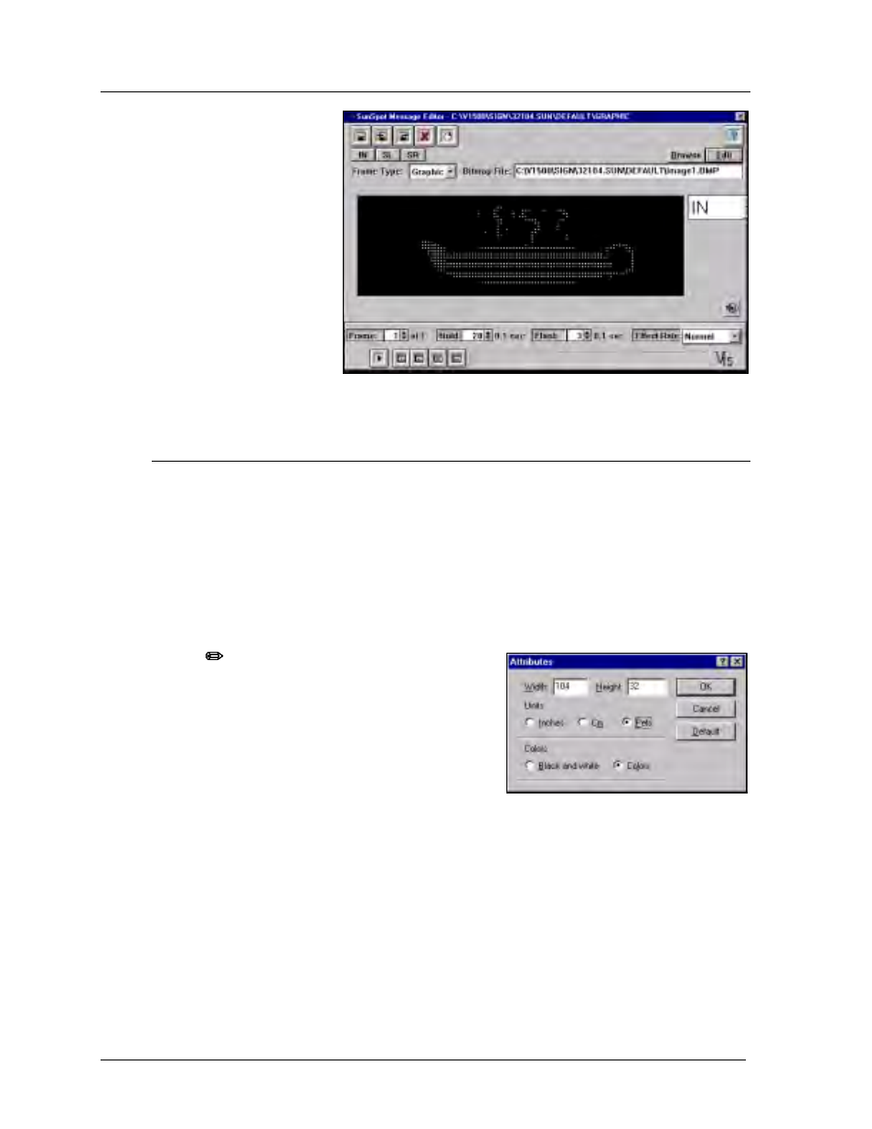 Graphic frames -8, Editing a bitmap -8 | Daktronics Venus 1500 Ver 1.x User Manual | Page 35 / 76