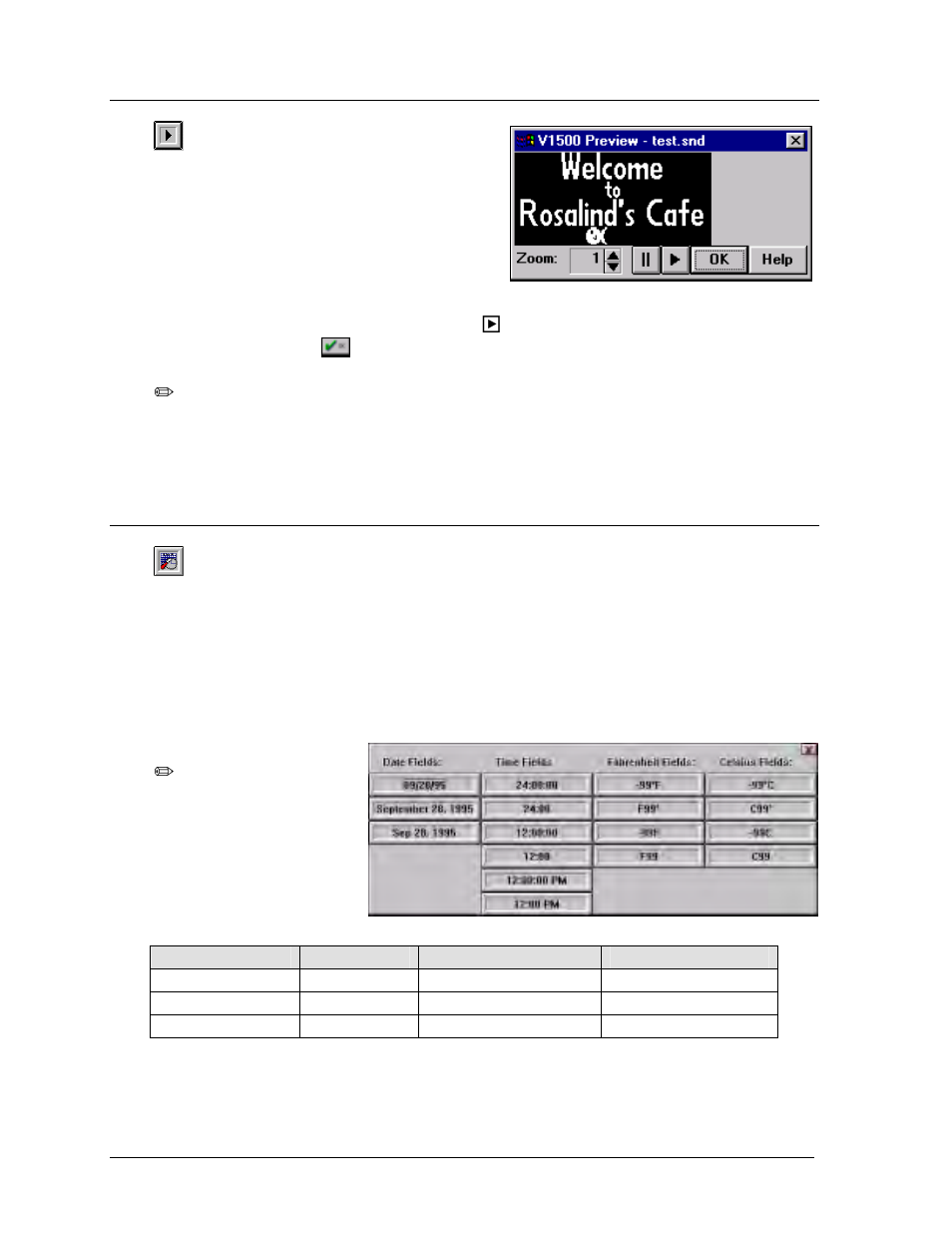 Preview -10, Date/time/temperature field -10 | Daktronics Venus 1500 Ver 1.x User Manual | Page 37 / 76