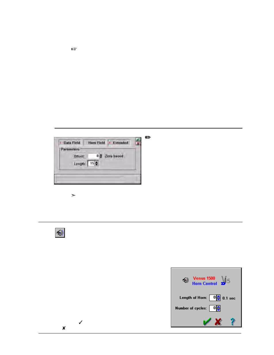 Extended rtd fields -13, Horn control -13 | Daktronics Venus 1500 Ver 1.x User Manual | Page 40 / 76