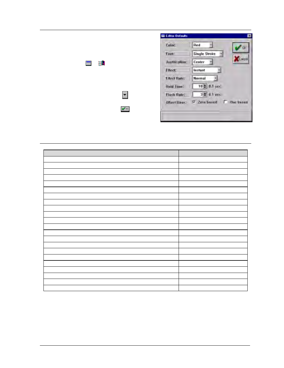 Editor defaults -15, Keyboard shortcuts -15 | Daktronics Venus 1500 Ver 1.x User Manual | Page 42 / 76