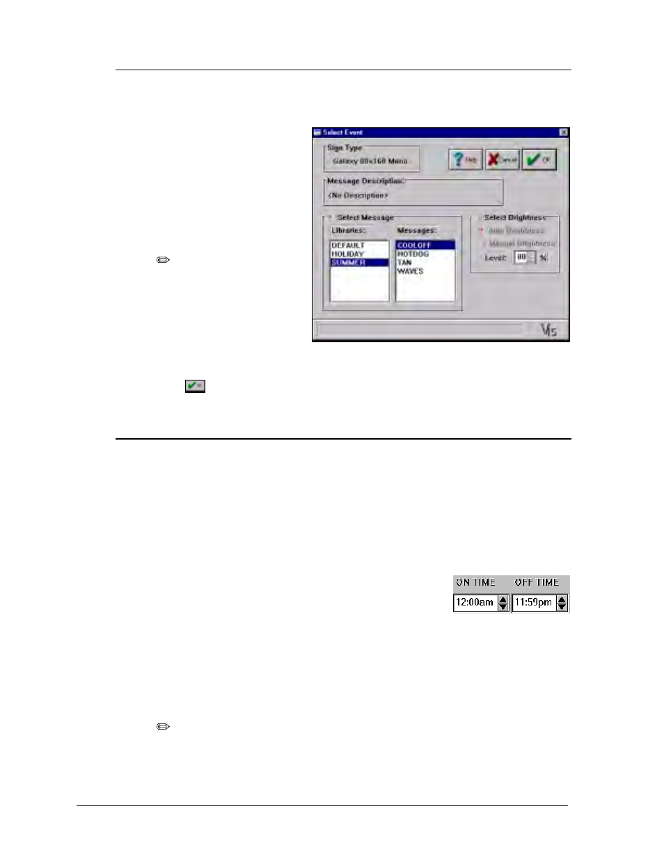 Event -4, On/off time -4 | Daktronics Venus 1500 Ver 1.x User Manual | Page 47 / 76