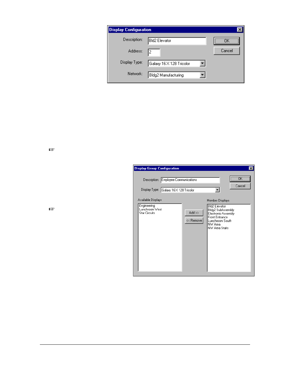 Creating a group of displays, Creating a group of displays -7 | Daktronics Venus 1500 Ver 2.x User Manual | Page 25 / 69