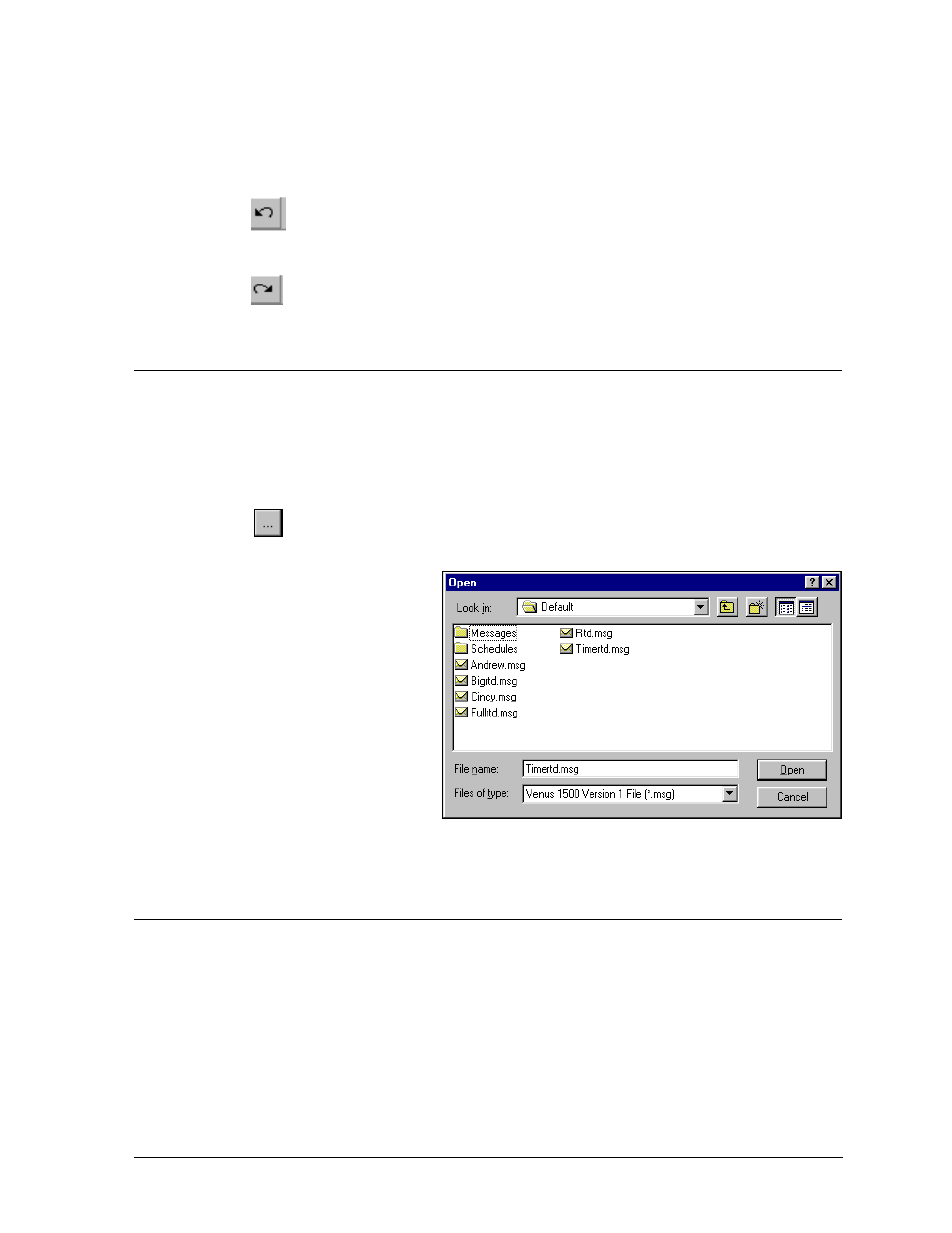 Undo/redo in message studio, Frames, Undo/redo in message studio -3 | Frames -3 | Daktronics Venus 1500 Ver 2.x User Manual | Page 31 / 69