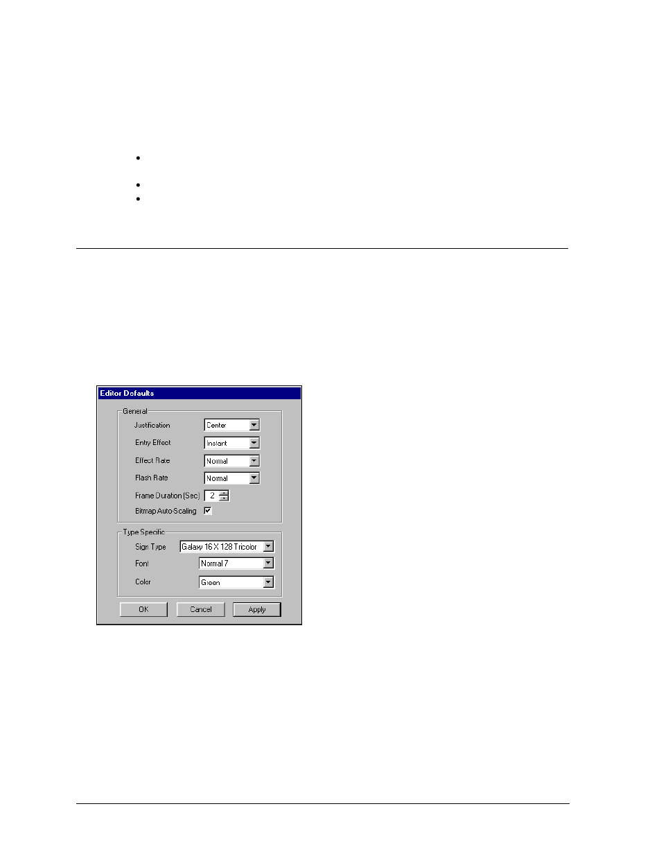 Horn rtd field, Changing the editor defaults, Horn rtd field -12 | Changing the editor defaults -12 | Daktronics Venus 1500 Ver 2.x User Manual | Page 40 / 69