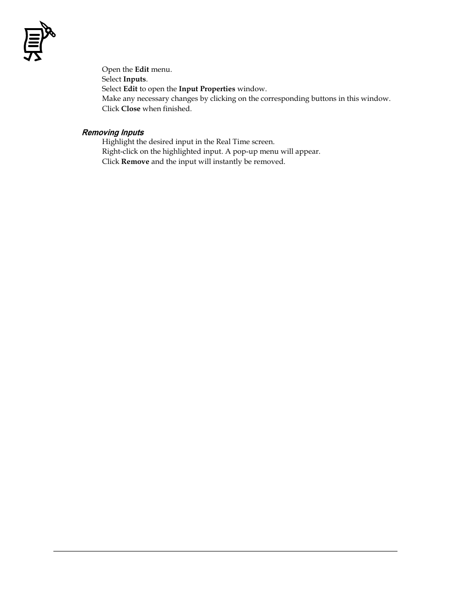 Removing inputs | Daktronics Venus 1500 Ver 3.x User Manual | Page 160 / 187