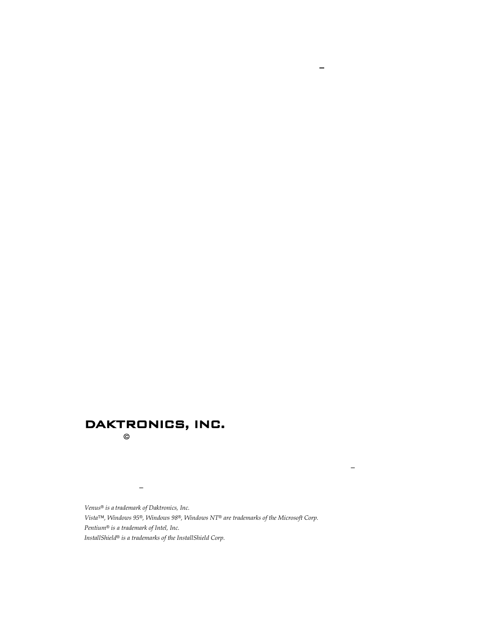 Daktronics, inc | Daktronics Venus 1500 Ver 3.x User Manual | Page 2 / 187