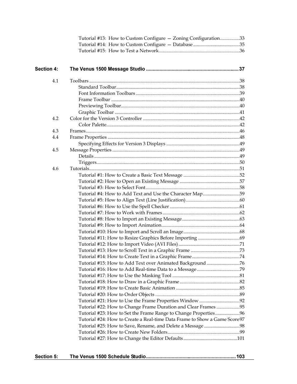 Daktronics Venus 1500 Ver 3.x User Manual | Page 6 / 187
