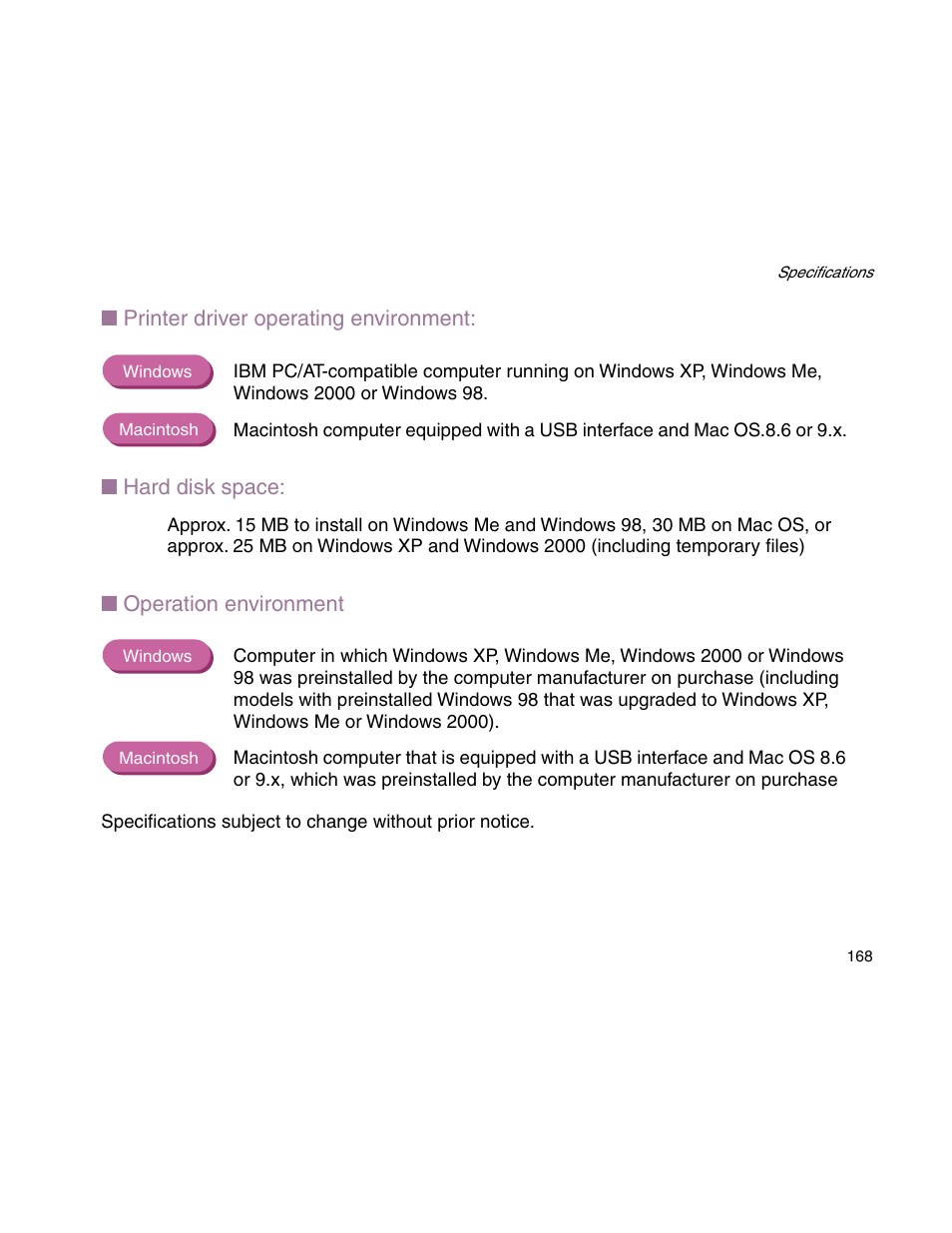 Canon S900 User Manual | Page 168 / 178