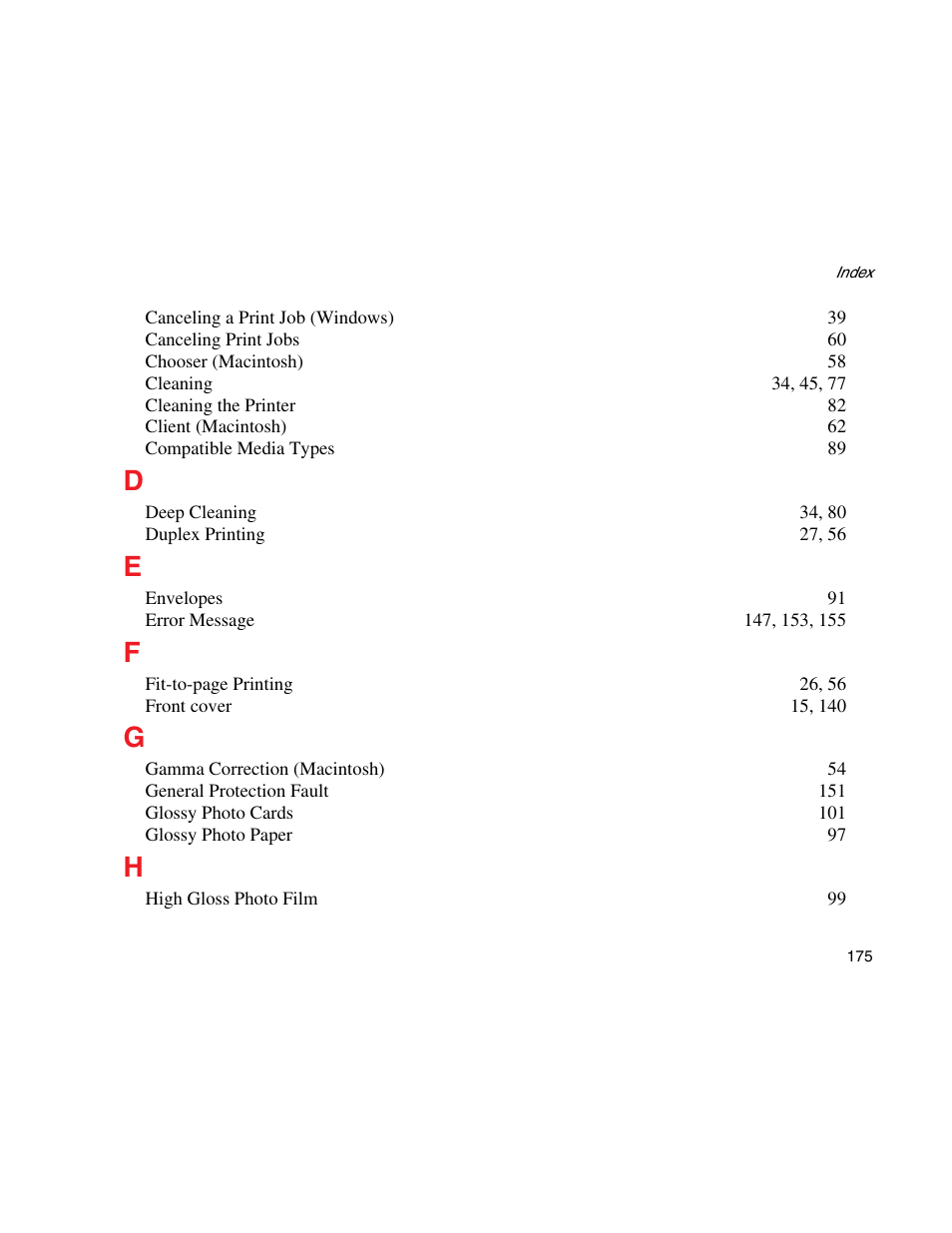 Canon S900 User Manual | Page 175 / 178