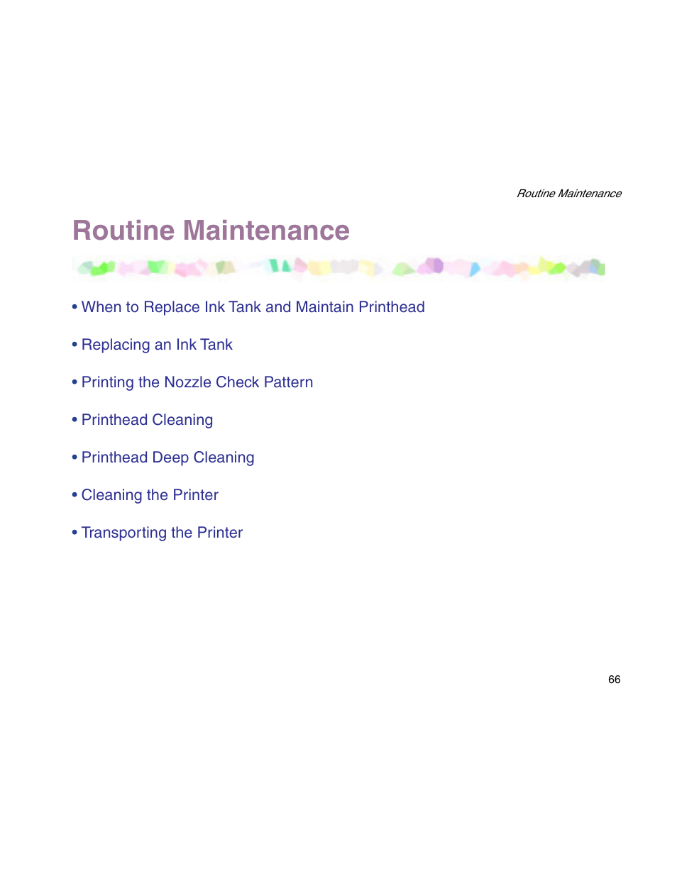 Routine maintenance | Canon S900 User Manual | Page 66 / 178