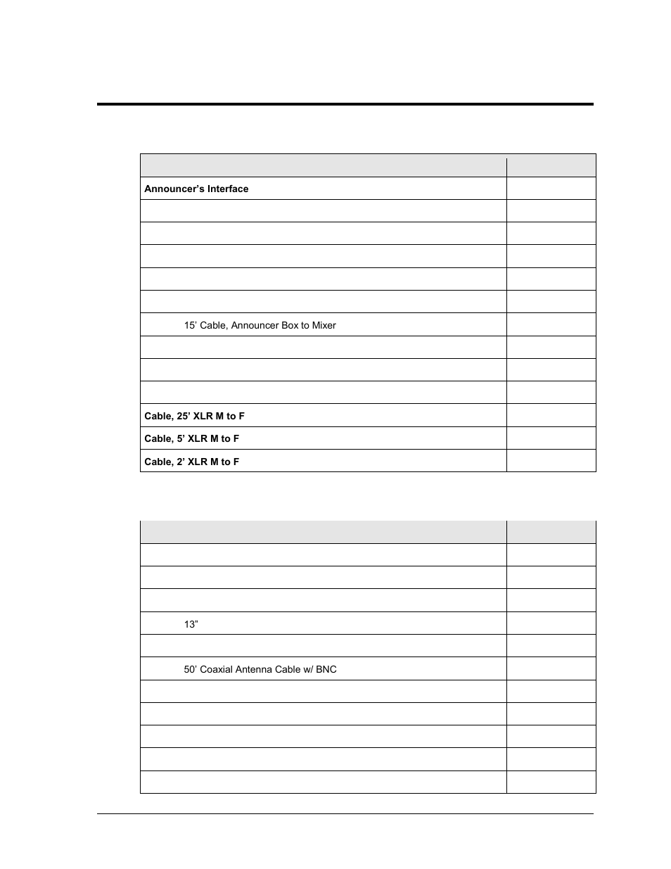 Section 5: replacement parts, 1 ssr-100 components, 2 optional components | Section 5, Replacement parts, Ssr-100 components, Optional components | Daktronics Sportsound Rack SSR-100 Operation Manual User Manual | Page 23 / 36
