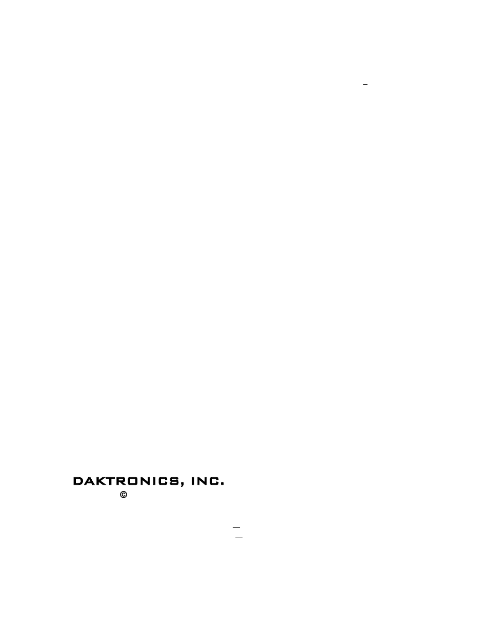 Daktronics, inc | Daktronics Sportsound Rack SSR-100 Operation Manual User Manual | Page 3 / 36