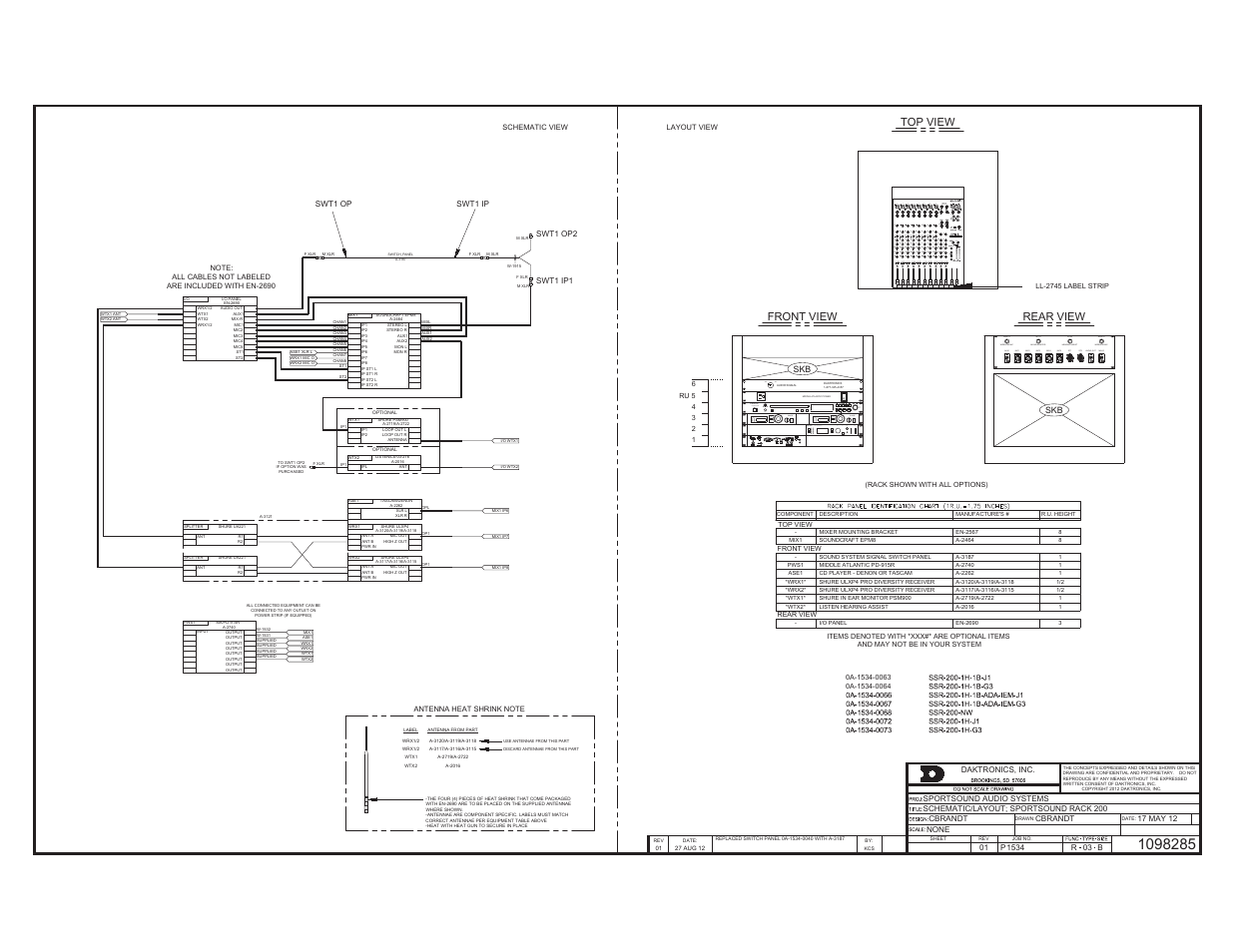 Daktronics Sportsound Rack SSR-200 Operation Manual User Manual | Page 35 / 42