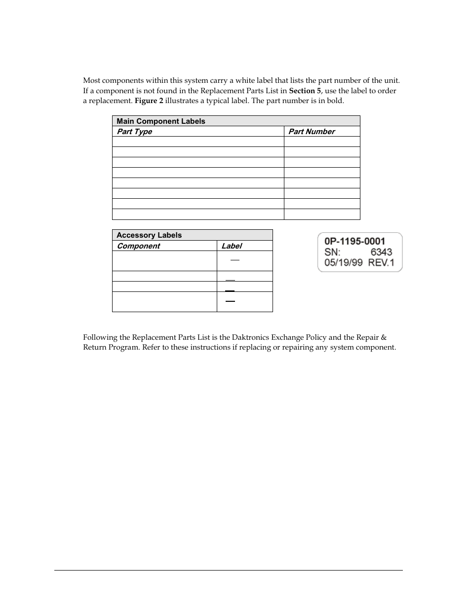 2 daktronics nomenclature, Daktronics nomenclature | Daktronics Sportsound Rack SSR-300 Operation Manual User Manual | Page 8 / 44