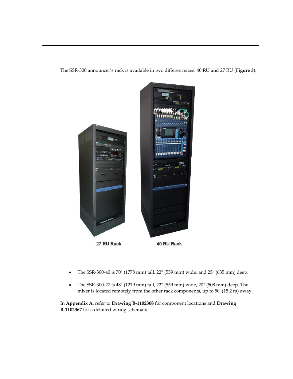 Section 2: ssr-300 components, 1 overview, Section 2 | Ssr-300 components, Overview | Daktronics Sportsound Rack SSR-300 Operation Manual User Manual | Page 9 / 44