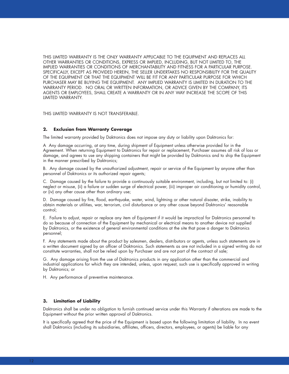 Daktronics DBH-150 User Manual | Page 16 / 19